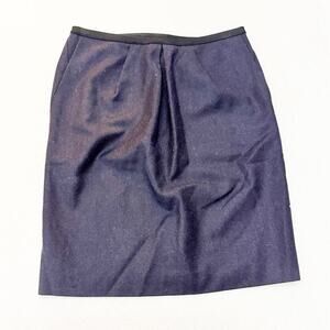 Calvin Klein Collection Wool Charcoal Pencil Skirt Size 8 / 44